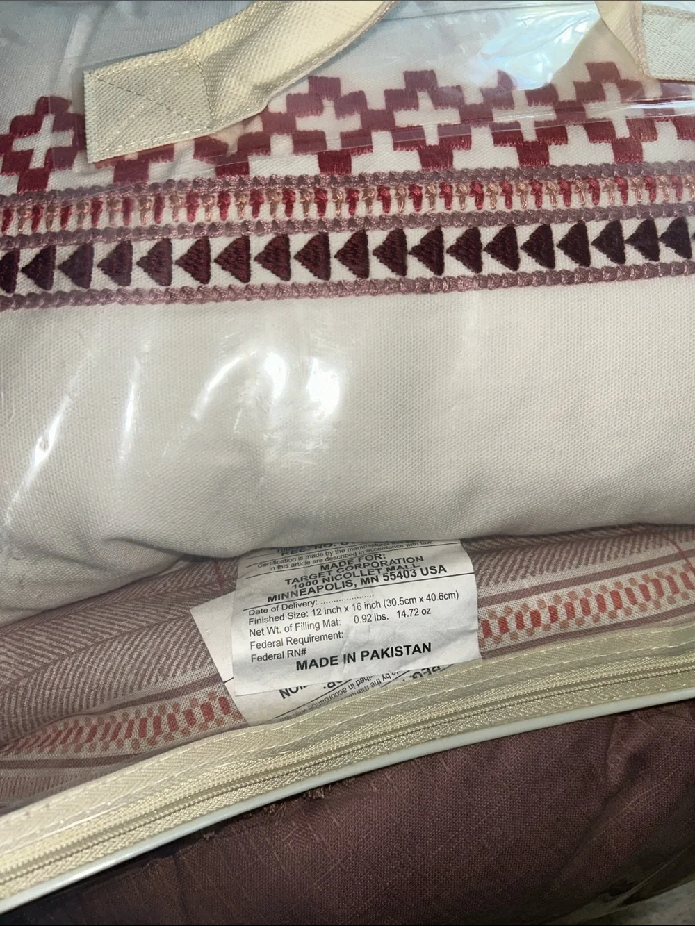 Threshold Pink and White 8-Piece Printed Comforter Set